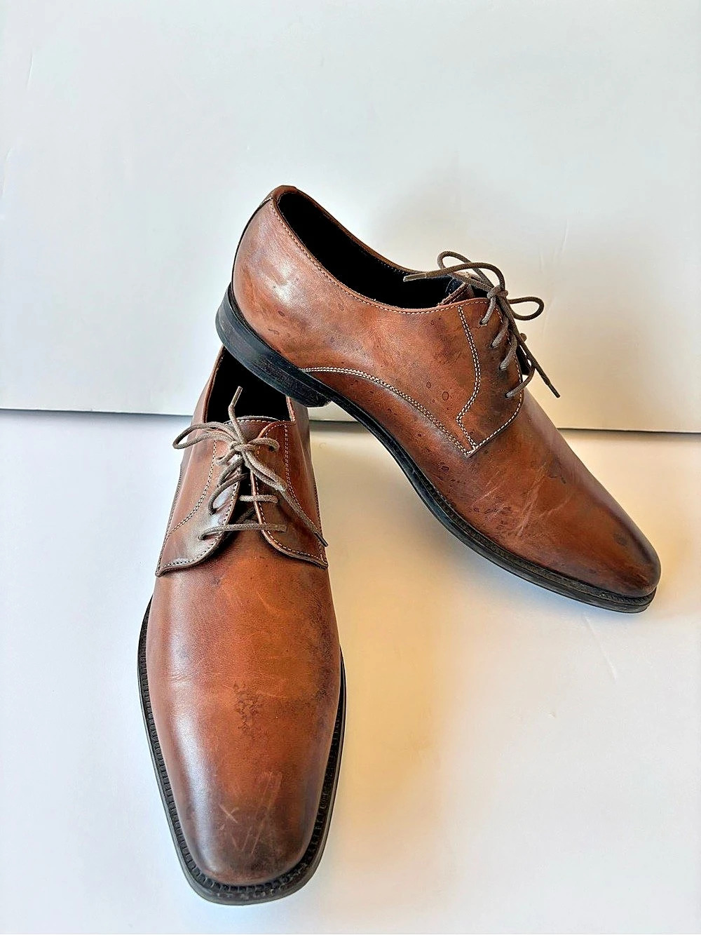 To Boot New York Adam Derrick Leather Oxfords Brown US 10